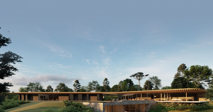 Casa Forte Sabella Arquitetura São Francisco Xavier - vista geral
