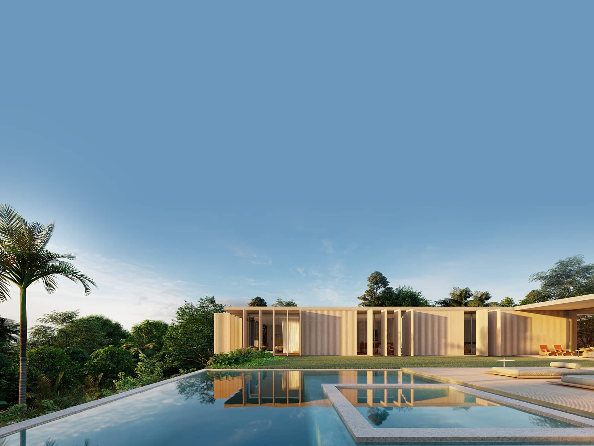 Sabella Arquitetura - Casa Concreto vista piscina