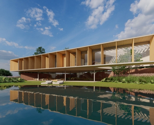 Casa Angular - Sabella Arquitetura - Detalhe piscina