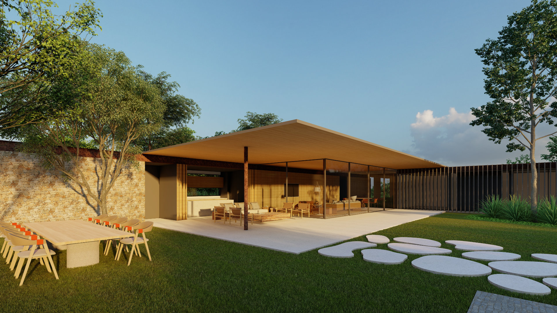 Casa Pomar - Sabela Arquitetura - Condominio Fazenda Jaguariúna