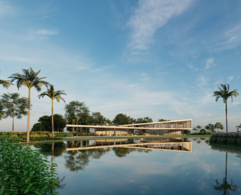 Clube Grelha projetado pela Sabella Arquitetura em São Paulo no Clube Heritage.