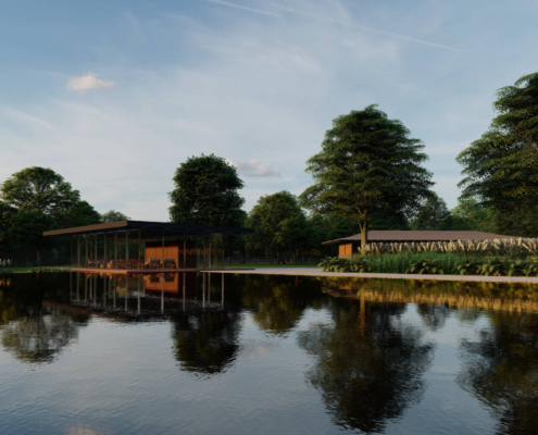 Clube Hípico projetado pela Sabella Arquitetura. Localizada em São Paulo no Condomínio Heritage