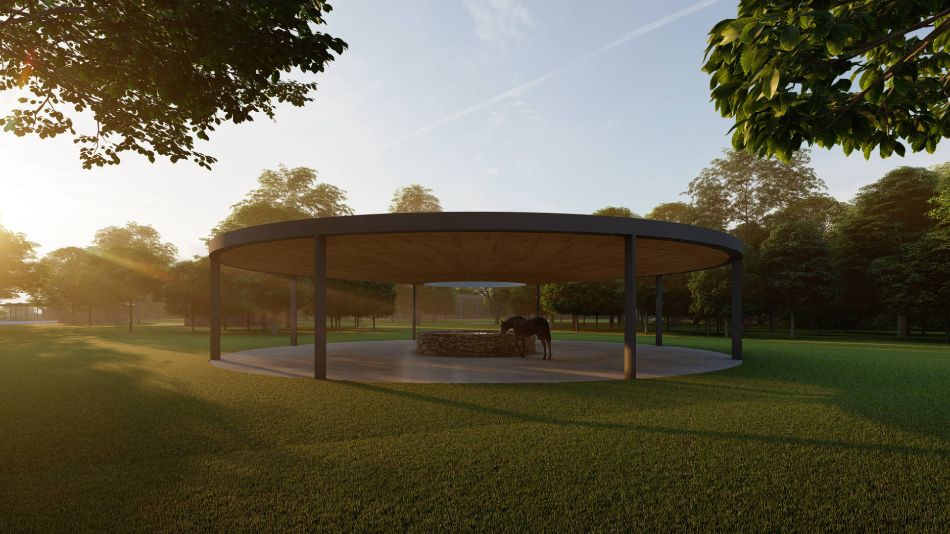 Clube Hípico projetado pela Sabella Arquitetura. Localizada em São Paulo no Condomínio Heritage