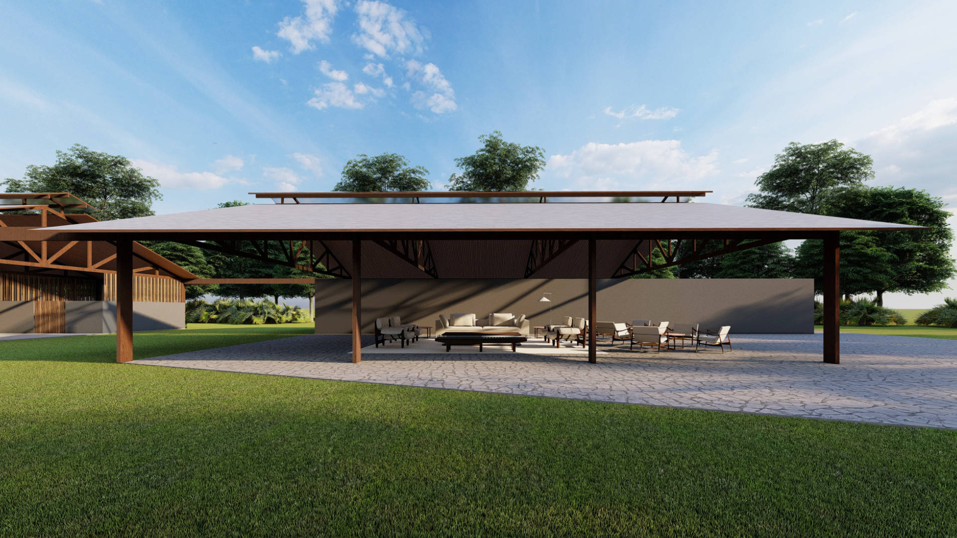 Clube Hípico projetado pela Sabella Arquitetura. Localizada em São Paulo no Condomínio Heritage