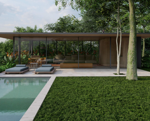 Cada da Mata projetada por Sabella Arquitetura no Condomínio Heritage em Boituva, São Paulo.