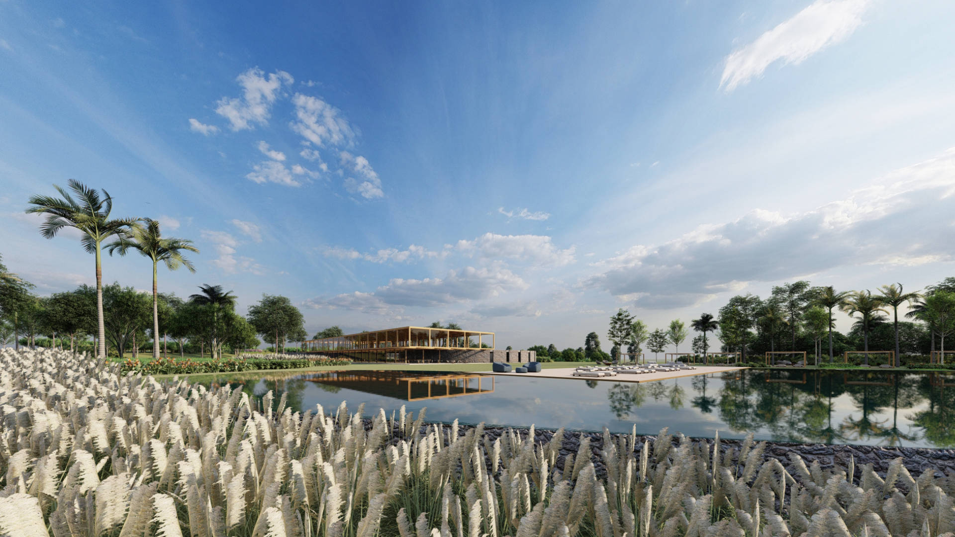 Clube Origami projetado pela Sabella Arquitetura em São Paulo no Clube Heritage.