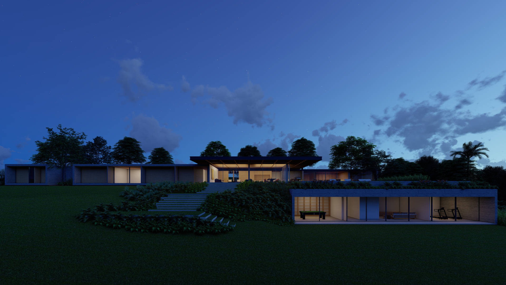 Casa da Reserva projetada pela Sabella Arquitetura. Localizada em Piedade, São Paulo no Condomínio Porto Fino.