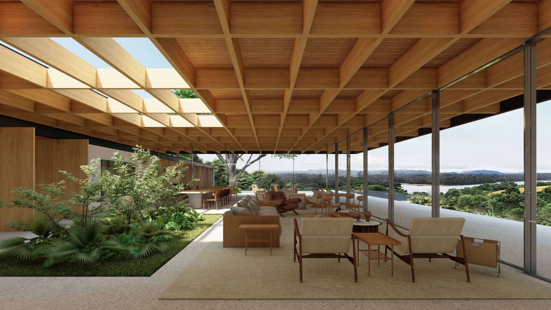 Casa da Reserva projetada pela Sabella Arquitetura. Localizada em Piedade, São Paulo no Condomínio Porto Fino.