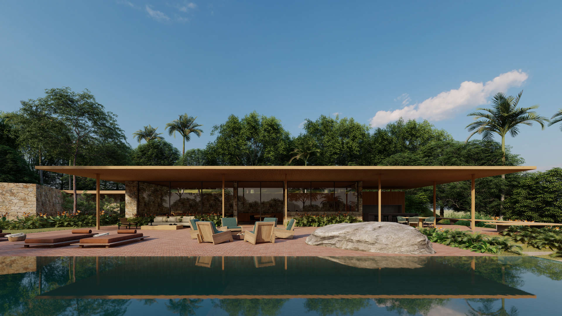 Casa Serra das Cabras, projetado pela Sabella Arquitetura. Localizada em Jundiaí, São Paulo.