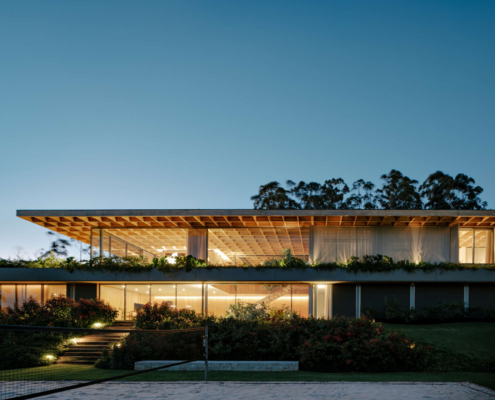 Casa Colméia projetada pela Sabella Arquitetura em Porto Feliz, SP.